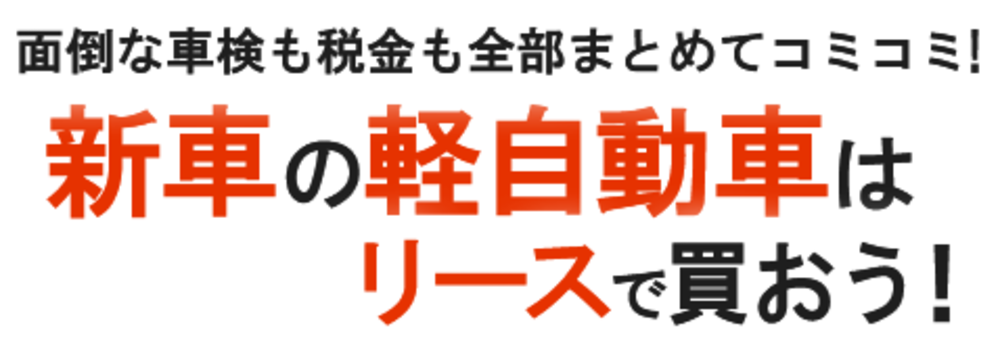 面倒な車検も税金も全部まとめてコミコミ！車の維持費が定額でやりくりが楽になりました！